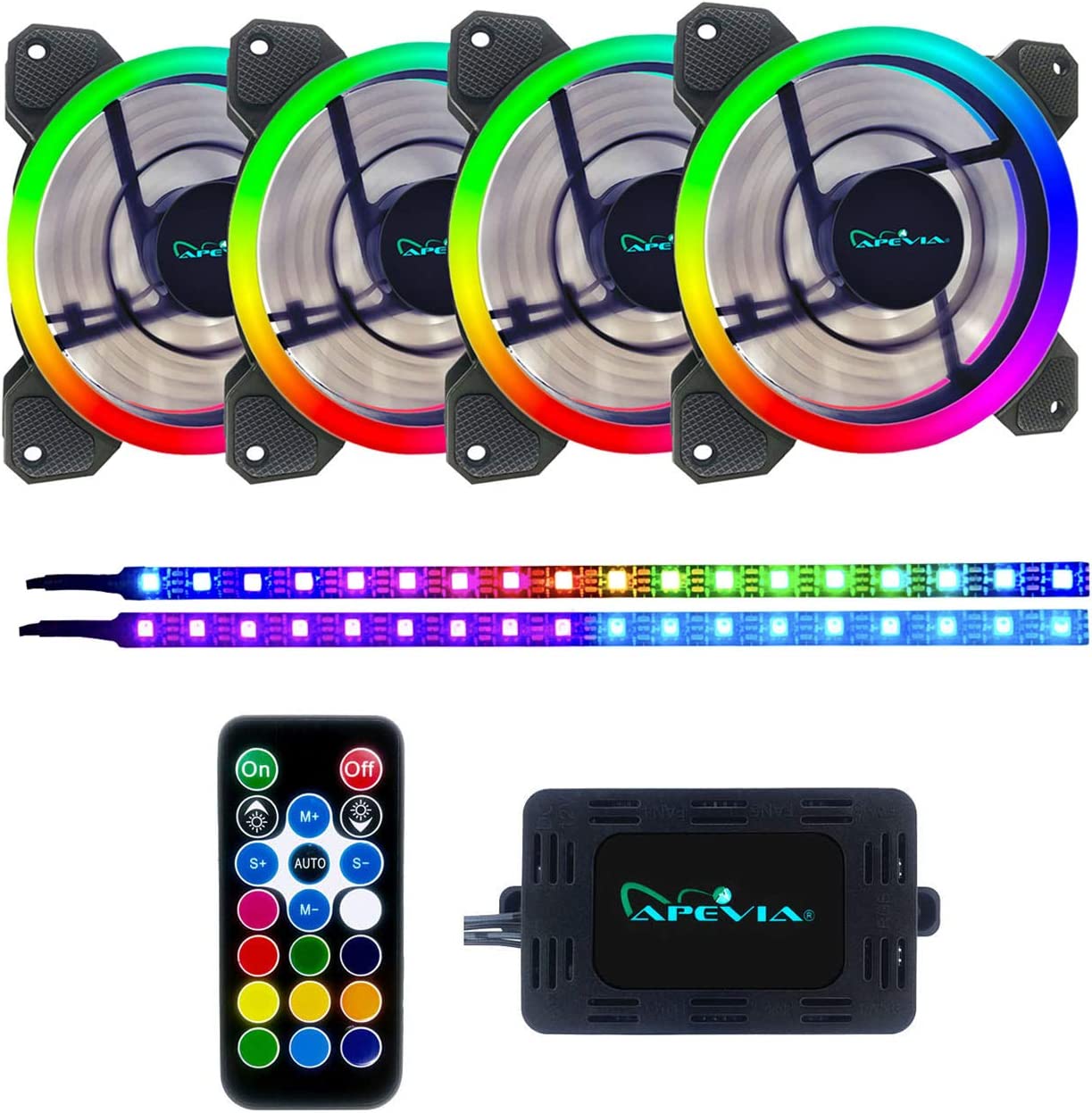 VENTILATEUR - APEVIA - SPECTRA 120 MM (PAQ.4)