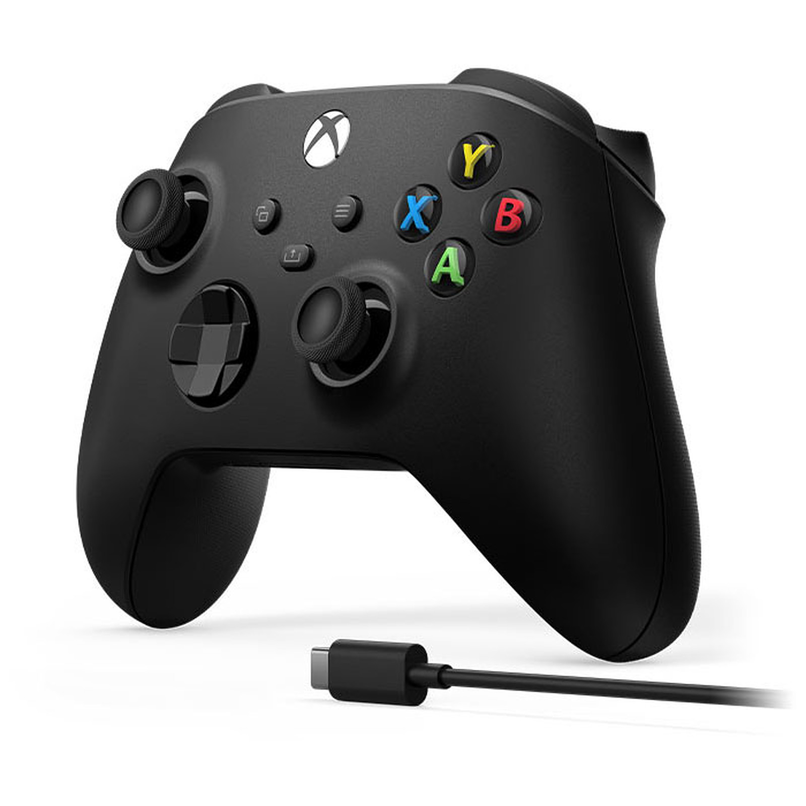 ACCESSOIRE GAMING - MICROSOFT - MANETTE SANS FIL XBOX + CÂBLE USB-C - NOIR – Image 2