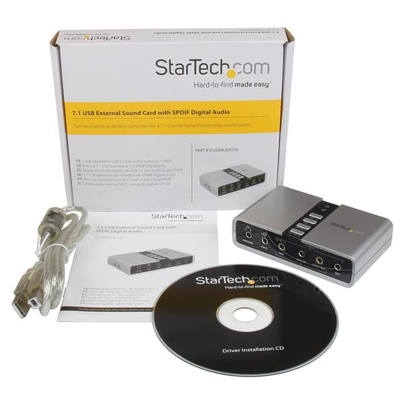 CARTE SON - EXTERNE - STARTECH - 7.1 USB – Image 3
