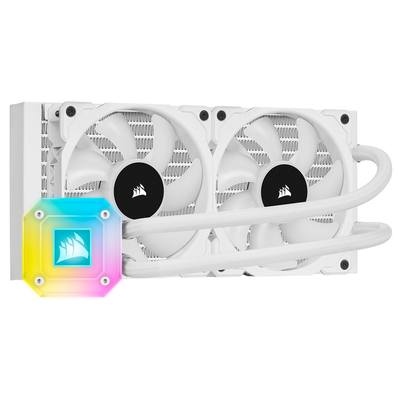 WATERCOOLING - CORSAIR - ICUE H100I ELITE CAPELLIX WHITE XT - 240MM – Image 2