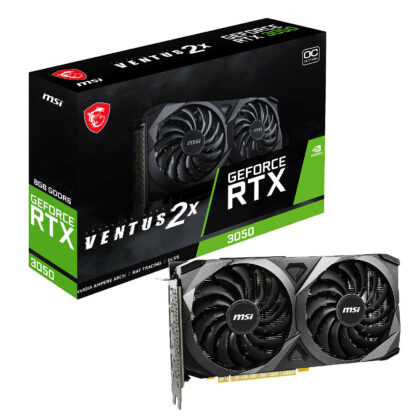 CARTE GRAPHIQUE - MSI - NVIDIA GEFORCE - RTX 3050 VENTUS 2X XS 8GO OC