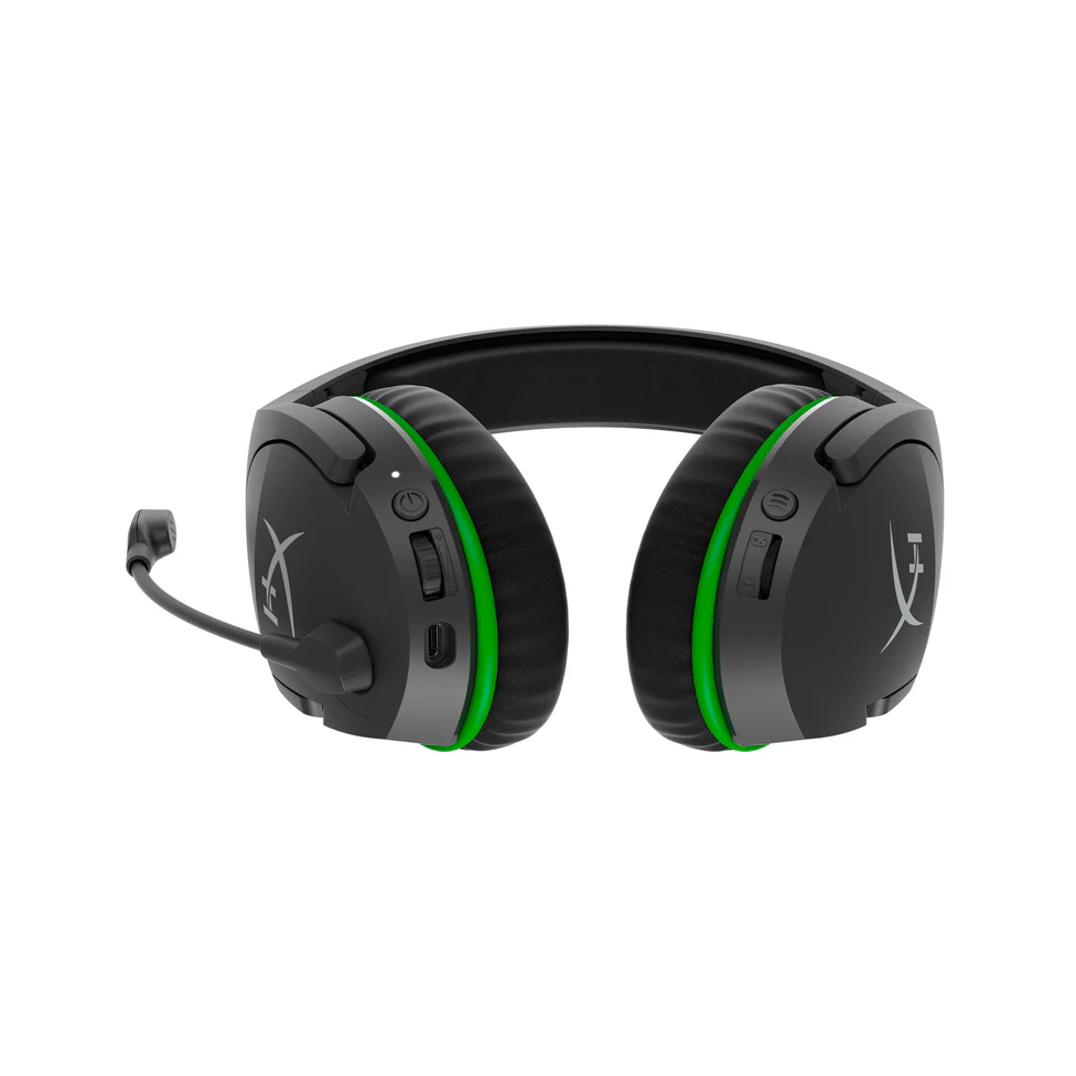 MICRO CASQUE - HYPER X - CLOUDX STINGER CORE SANS FIL GRIS/VERT XBOX – Image 2