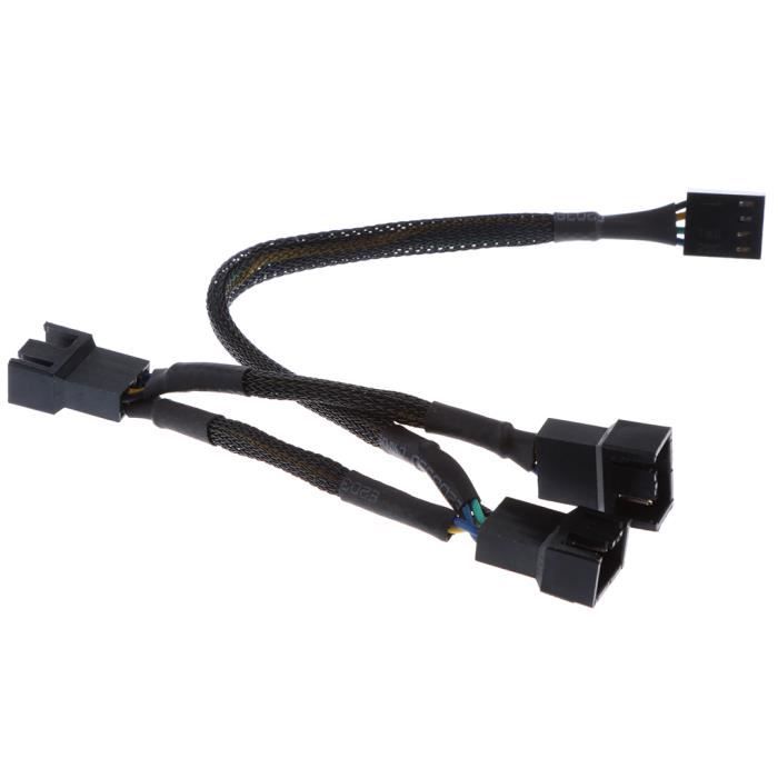 CONNECTIQUE - ALPHACOOL - RÉPARTITEUR VERS 4 VENTILATEURS 4 PINS PWM