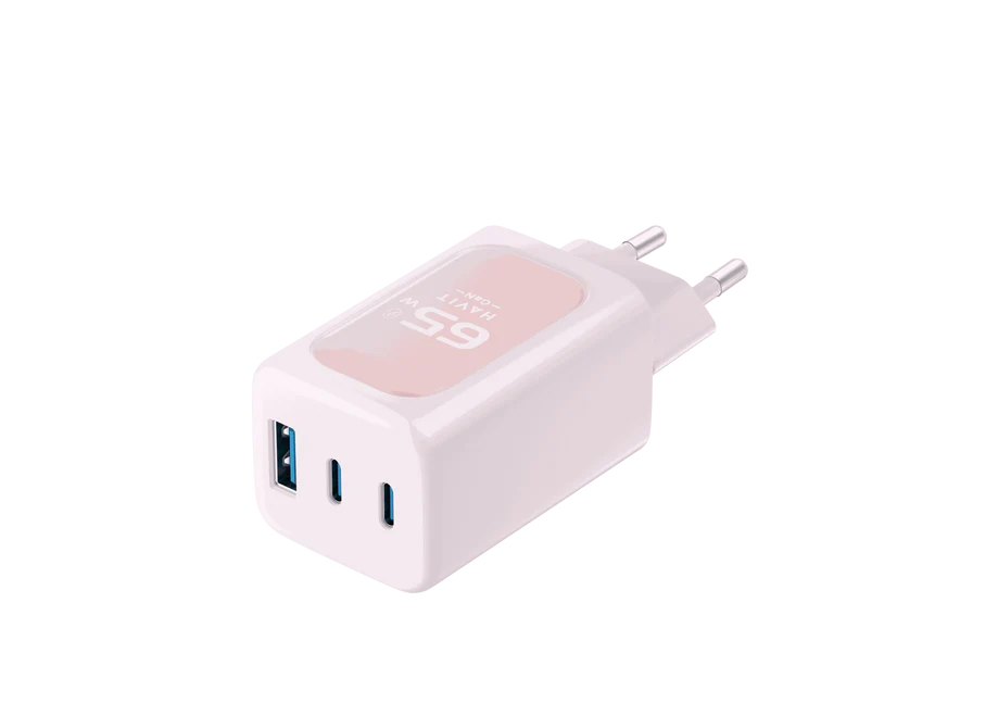 ACCESSOIRE - HAVIT - CHARGEUR PORTABLE USB ROSE 65W
