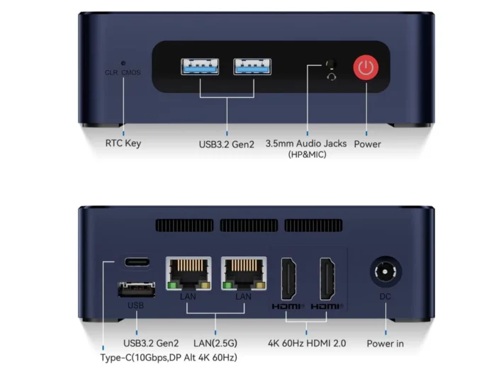 MINI PC – BEELINK – EQ12 N100/16GB/512GB – Cybertech