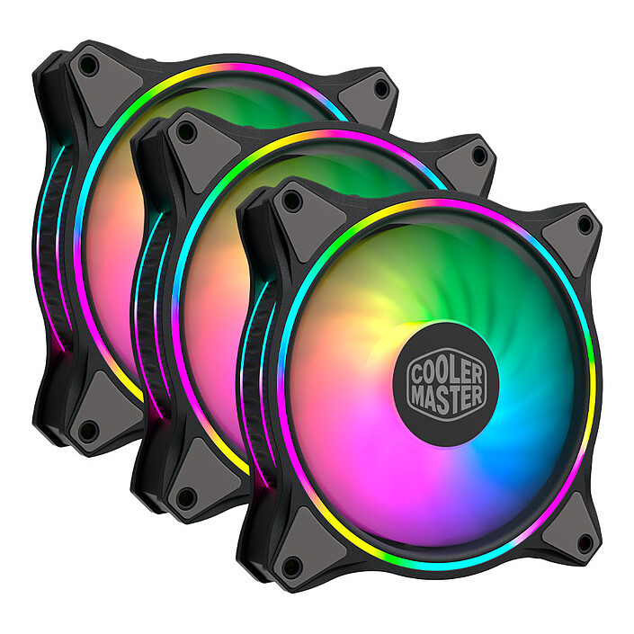 VENTILATEUR DE BOÎTIER - COOLER MASTER - MASTERFAN MF120 HALO ARGB PACK DE 3