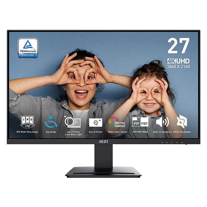 ÉCRAN - BUREAUTIQUE - MSI - 27" 4K - PRO MP273U