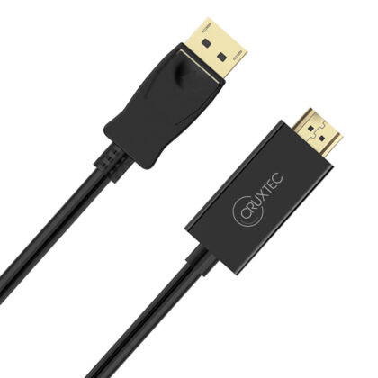 connectique-cruxtec-cable-displayport-vers-hdmi-4k30hz-2m