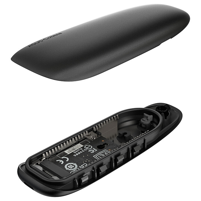 BOÎTIER EXTERNE - ASUS - COBBLE NOIR SSD M.2 SATA/NVME VERS USB-C NOIR – Image 4