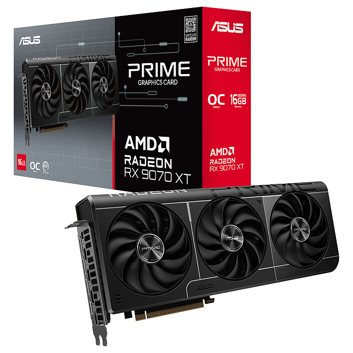 CARTE GRAPHIQUE - ASUS - AMD RADEON RX 9070 XT PRIME OC EDITION 16G