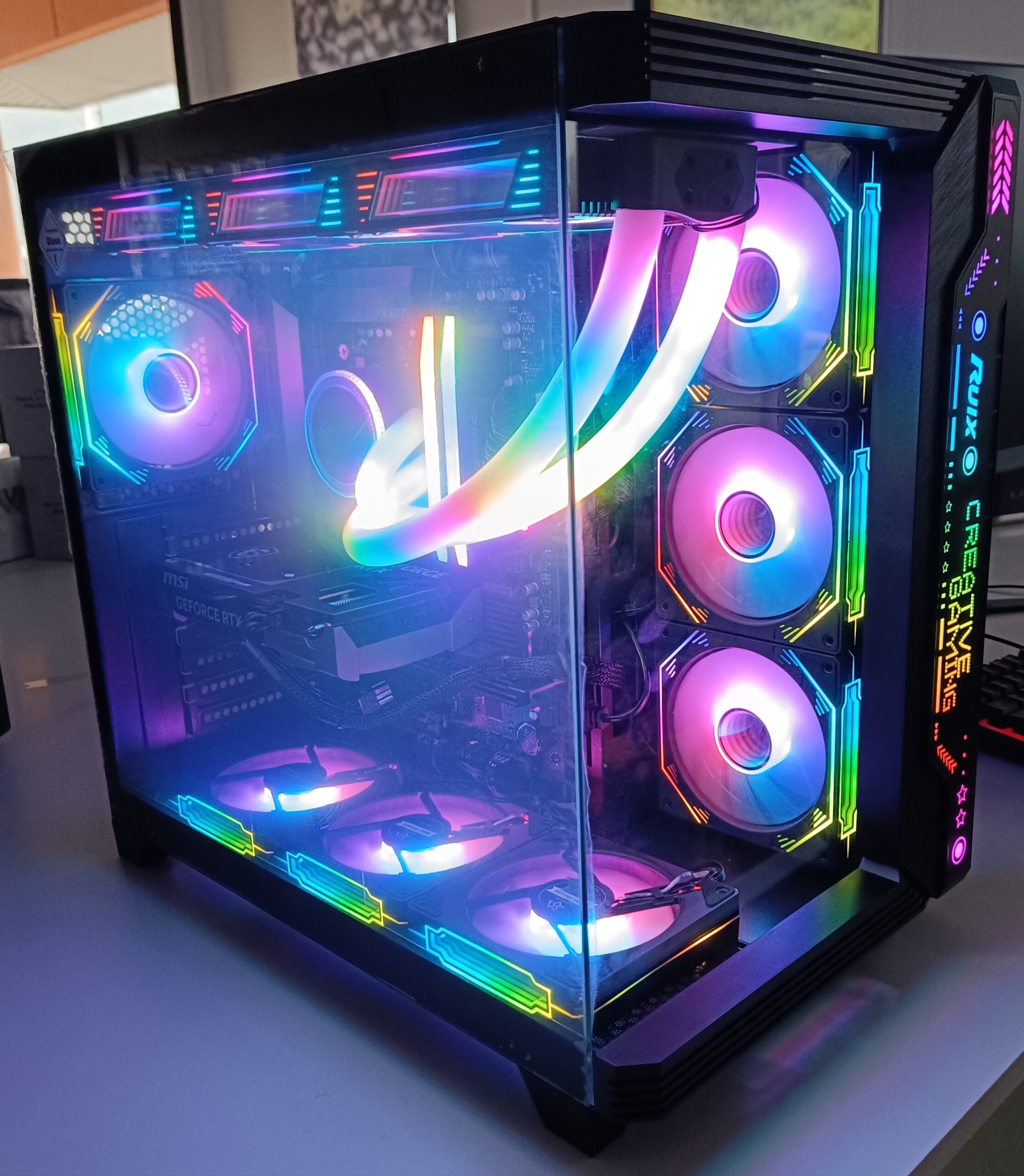 PC Fixe Gamer D'Occasion - Marque Top Achat - Bureau Performant - Utilisé Mais Opérationnel