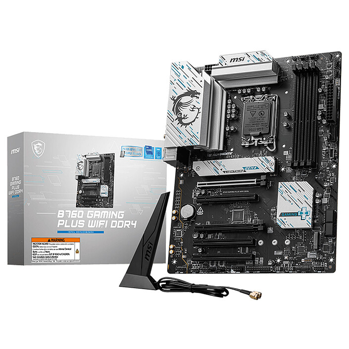 CARTE MERE - MSI - B760 - GAMING PLUS WIFI - B760/LGA1700/DDR4/ATX