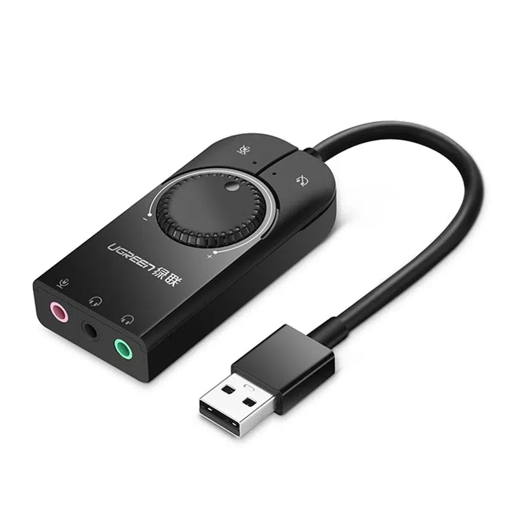 ADAPTATEUR - UGREEN - ADAPTATEUR CARTE SON USB VERS JACK 3.5