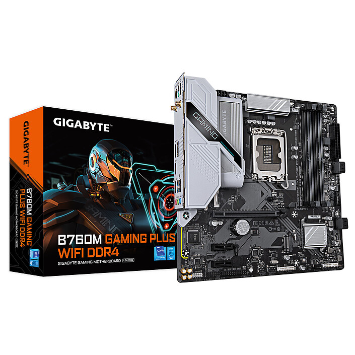 CARTE MERE - GIGABYTE - GIGABYTE B760M GAMING PLUS WIFI DDR4
