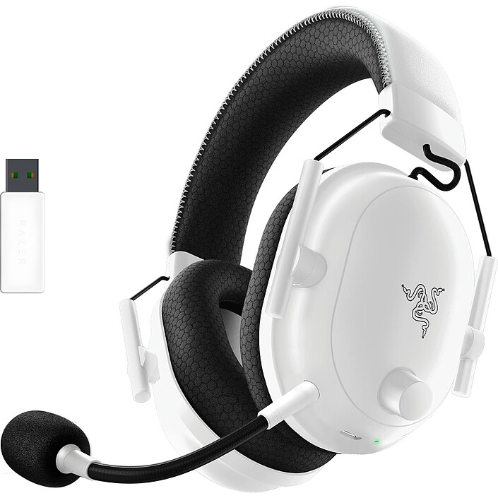 MICRO CASQUE - RAZER - BLACKSHARK V2 PRO BLANC (VERSION 2023)