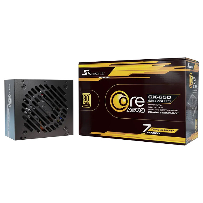 ALIMENTATION - SEASONIC - CORE GX-650 650W 80+ GOLD MODULAIRE – Image 3