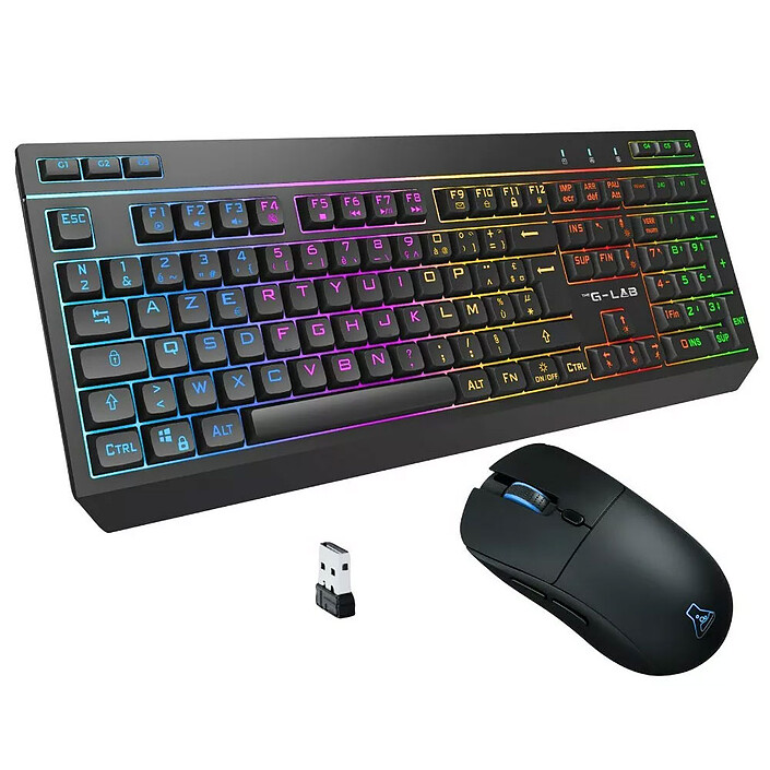 PACK CLAVIER/SOURIS - G-LAB - COMBO TUGSTEN EX WIRELESS