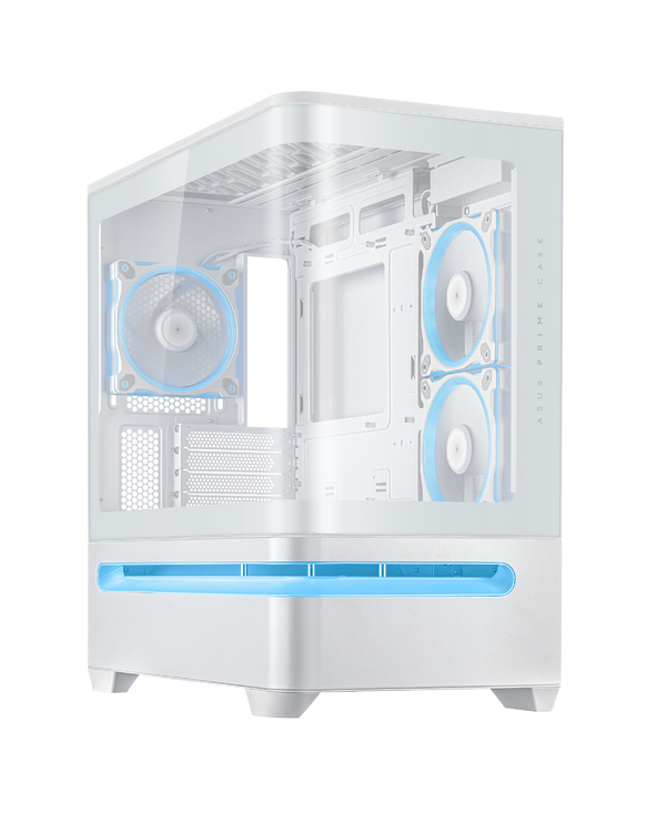 BOÎTIER PC - ASUS - PRIME AP202 BLANC VITRÉ